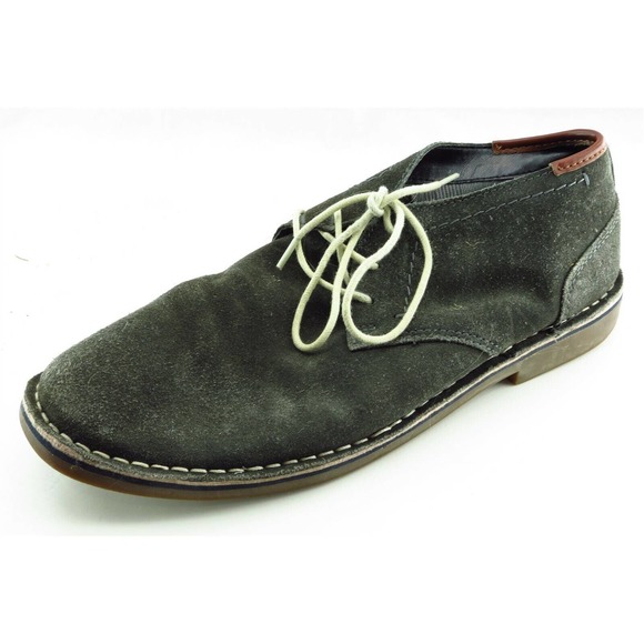 Kenneth Cole‎ Boots Sz 11 M Gray Almond Toe Chukka Leather Men - Picture 1 of 9
